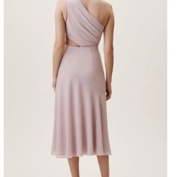 Fame and Partners BHLDN Haylie Dress – Size 10 – Light Pink with Cut-Out Waist - Picture 3 of 6